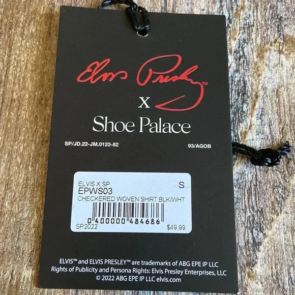 Elvis Presley x Shoe Palace | Checkered  Button Down - Picture 5 of 14